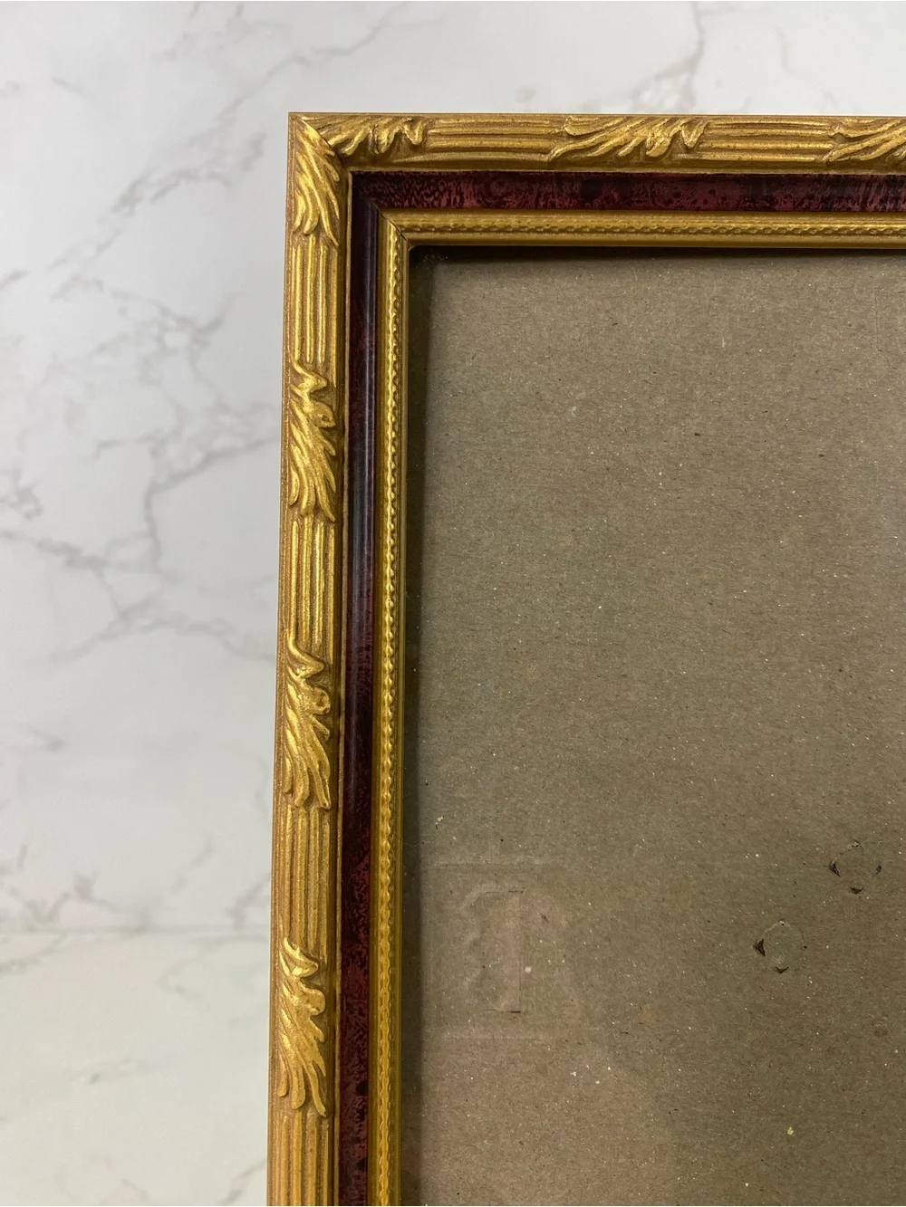 Vintage Gold and brown ornate picture frame 8x10